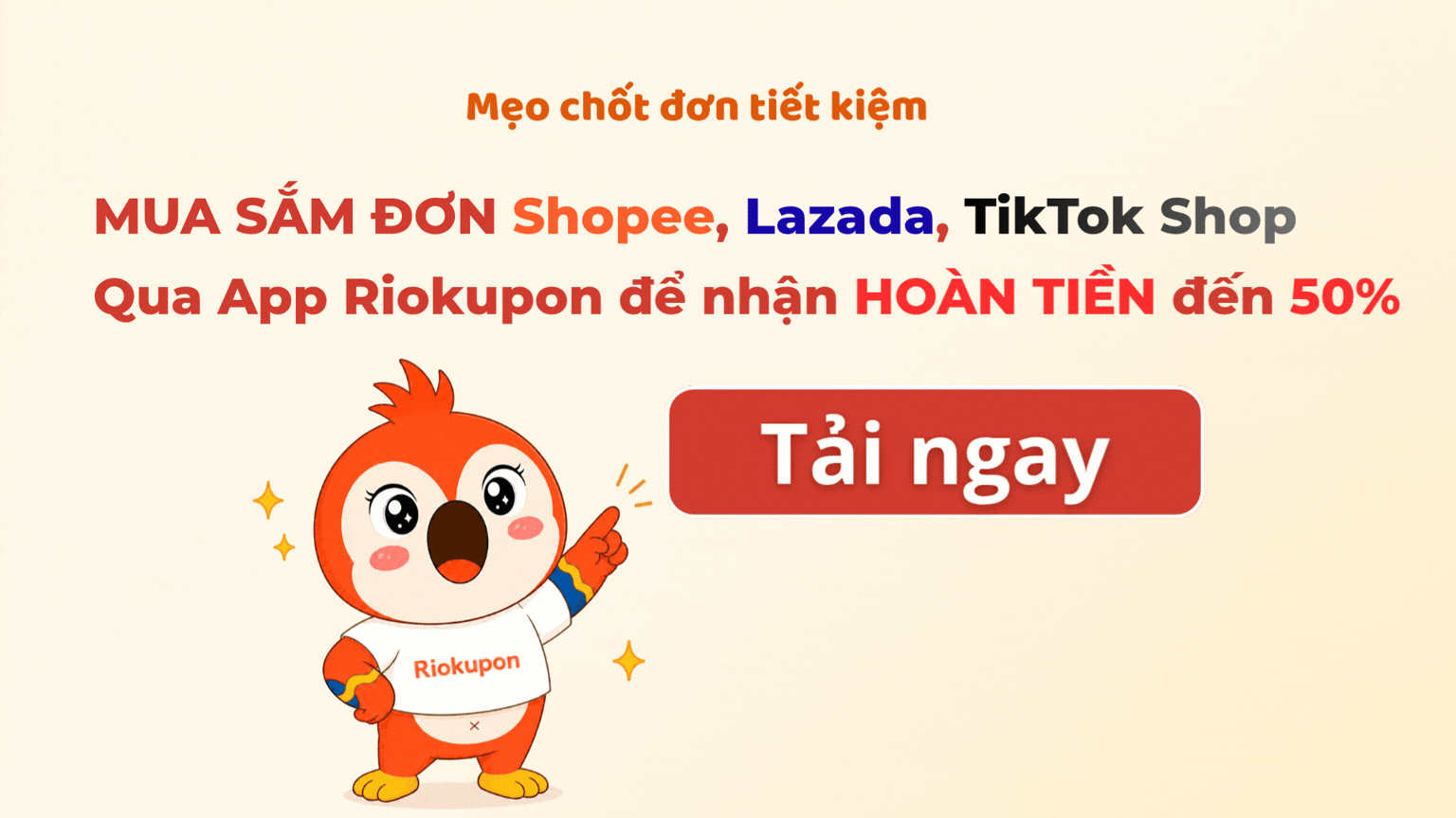 Mua sắm hoàn tiền tại Riokupon